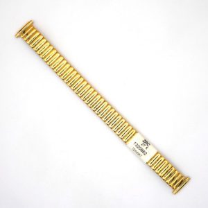 Bracelet de Montre extensible en Plaqué or - 12 à 16 mm - ZRC