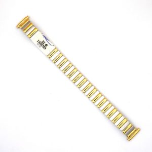 Bracelet de Montre extensible en Acier et plaqué or - 12 à 16 mm - ZRC