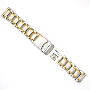 Bracelet de Montre en Acier et plaqué or - 20 mm - ZRC