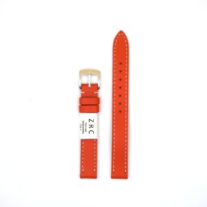 Bracelet de Montre en cuir veau Orange - 14 mm - ZRC