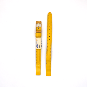 Bracelet de Montre en cuir veau Jaune - 8 mm - ZRC