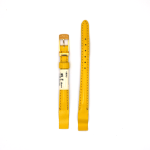 Bracelet de Montre en cuir veau Jaune - 10 mm - ZRC
