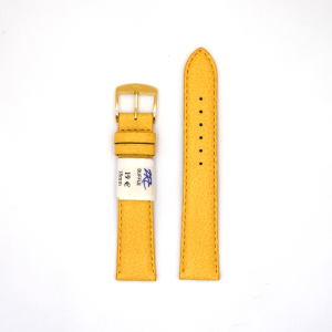 Bracelet de Montre en cuir buffle Jaune - 18 mm - ZRC