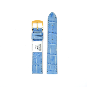 Bracelet de Montre en cuir veau grain alligator Lavande - 18 mm - ZRC