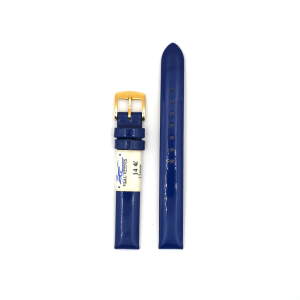 Bracelet de Montre en cuir veau vernis Marine - 12 mm - ZRC