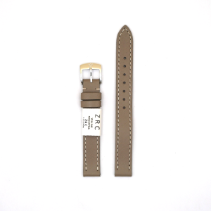 Bracelet de Montre en cuir veau Taupe - 12 mm - ZRC