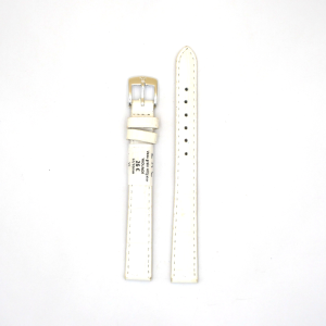 Bracelet de Montre en cuir veau Blanc - 12 mm - ZRC