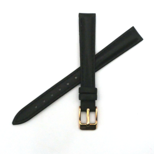 Bracelet de montre en cuir Véritable - 12 mm Noir - Jean Paul Gaultier