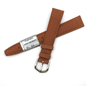 Bracelet de montre en cuir véritable étanche - 16 mm Marron - Colly