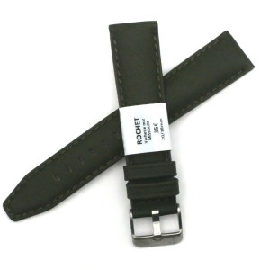 Bracelet de montre en cuir Véritable vachette - 16 mm Kaki - Rochet