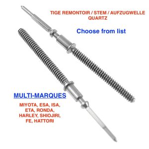 Tige remontoir / Widing STEM (QUARTZ) - multi-brand A-- Z - CHOOSE FROM LIST