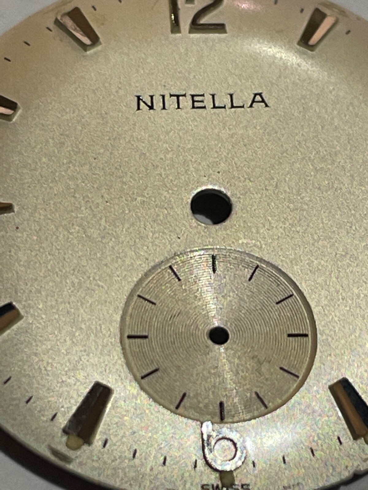 Cadran de montre FHF 81 - NITELLA Ø27mm (Watch dial) PIECE HORLOGERIE – Image 2