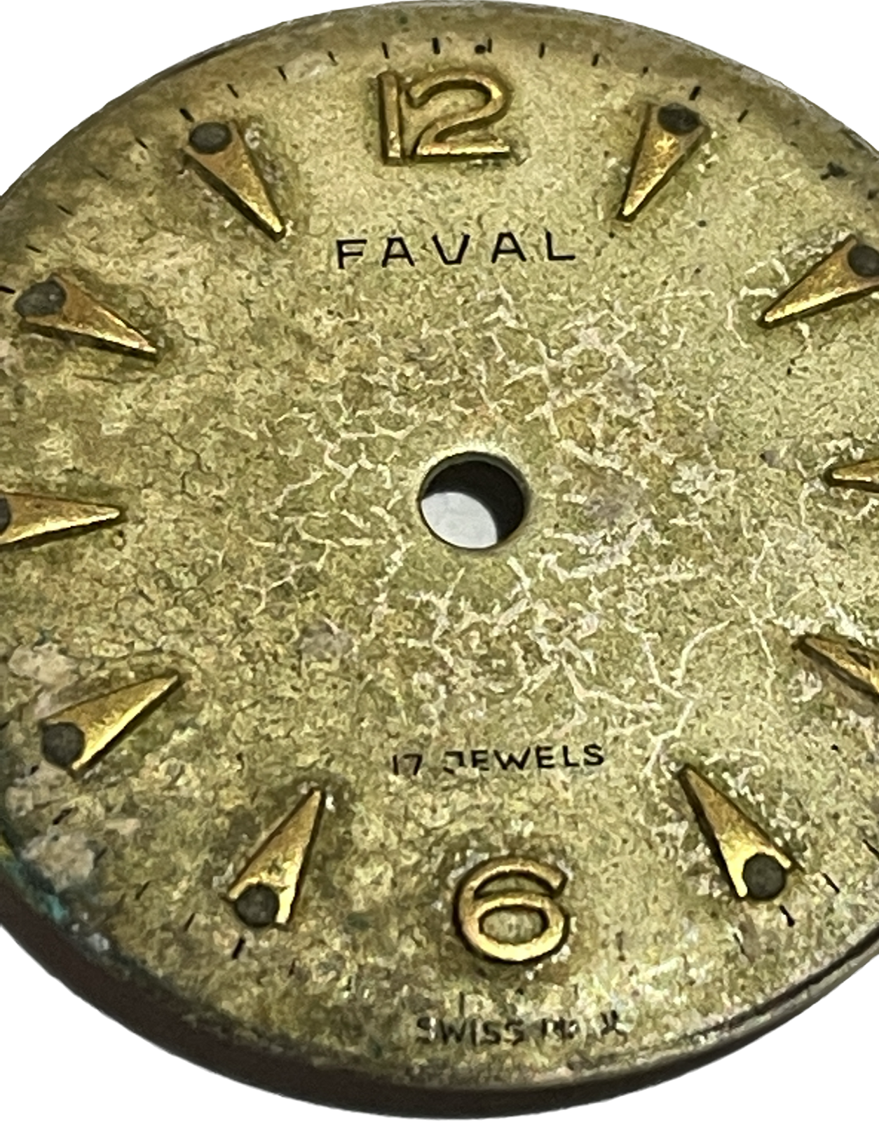 Cadran de montre FHF 28 - FAVAL Ø23,4mm (Watch dial) PIECE HORLOGERIE – Image 2