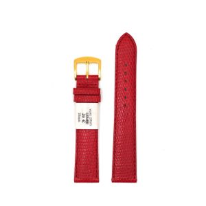 Bracelet de Montre en cuir veau Rouge - 18 mm - ZRC