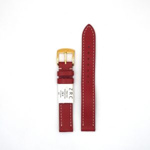 Bracelet de Montre en cuir veau Rouge - 14 mm - ZRC