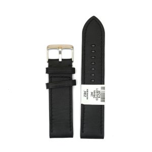 Bracelet de Montre en cuir agneau Noir - 24 mm - ZRC