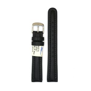 Bracelet de Montre en cuir vachette Noir - 18 mm - ZRC