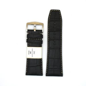 Bracelet de Montre en cuir veau Noir - 30 mm - ZRC