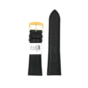 Bracelet de Montre en cuir vachette Noir - 24 mm - ZRC