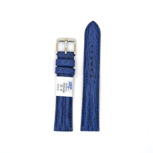 Bracelet de Montre en cuir requin etanche Bleu - 18 mm - ZRC