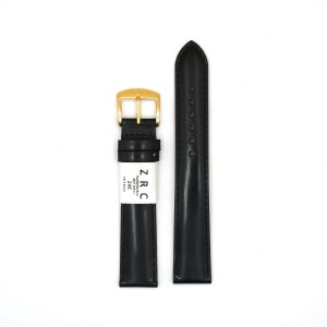 Bracelet de Montre en cuir vachette Noir - 18 mm - ZRC
