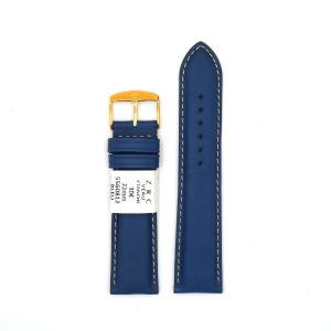 Bracelet de Montre en cuir veau etanche Bleu - 22 mm - ZRC