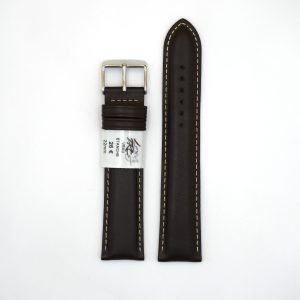 Bracelet de montre en cuir Nautic - 22 mm Marron - Rochet