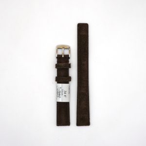Bracelet de montre en cuir nubuck ZRC - 14 mm Marron