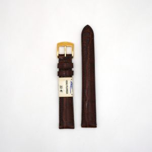 Bracelet de montre en cuir veau croco ZRC Florida - 18 mm Marron