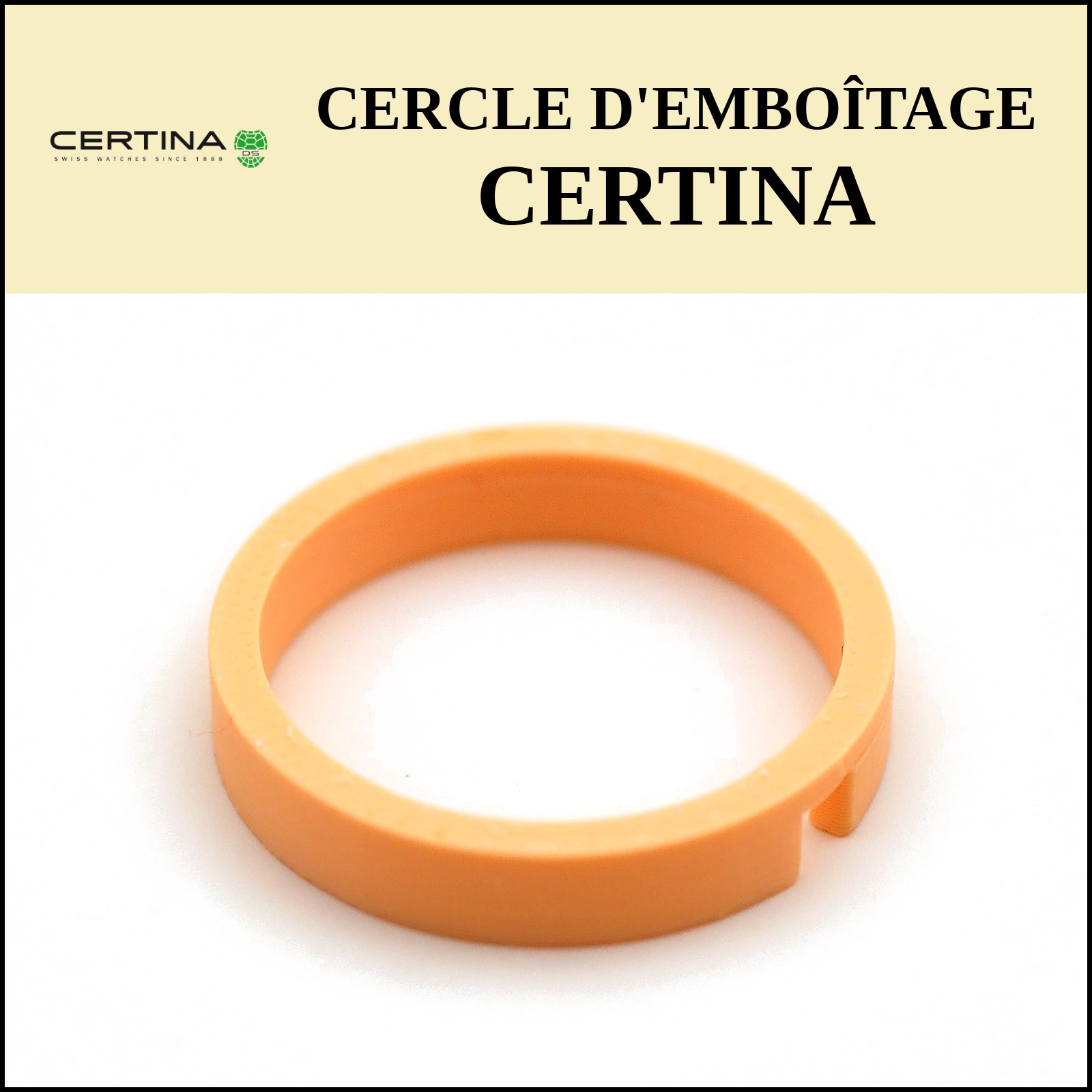 Cercle d'emboîtage sur mesure CERTINA, impression 3D