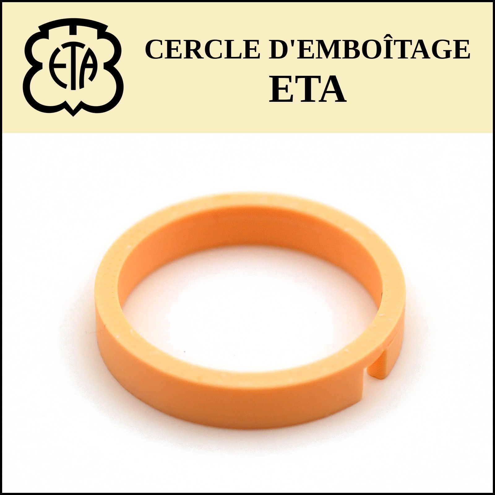 Cercle d'emboîtage sur mesure ETA, impression 3D