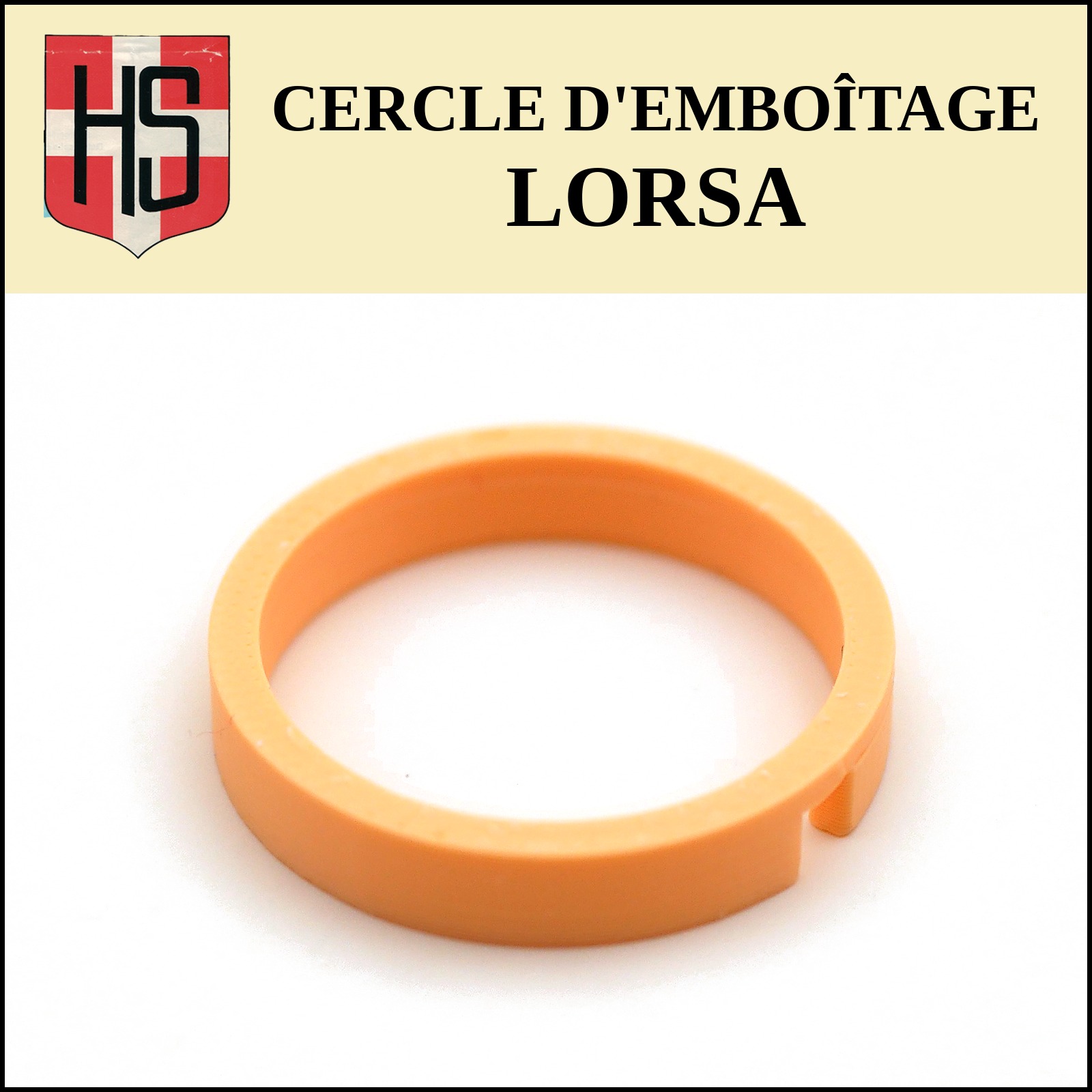 Cercle d'emboîtage sur mesure LORSA, impression 3D