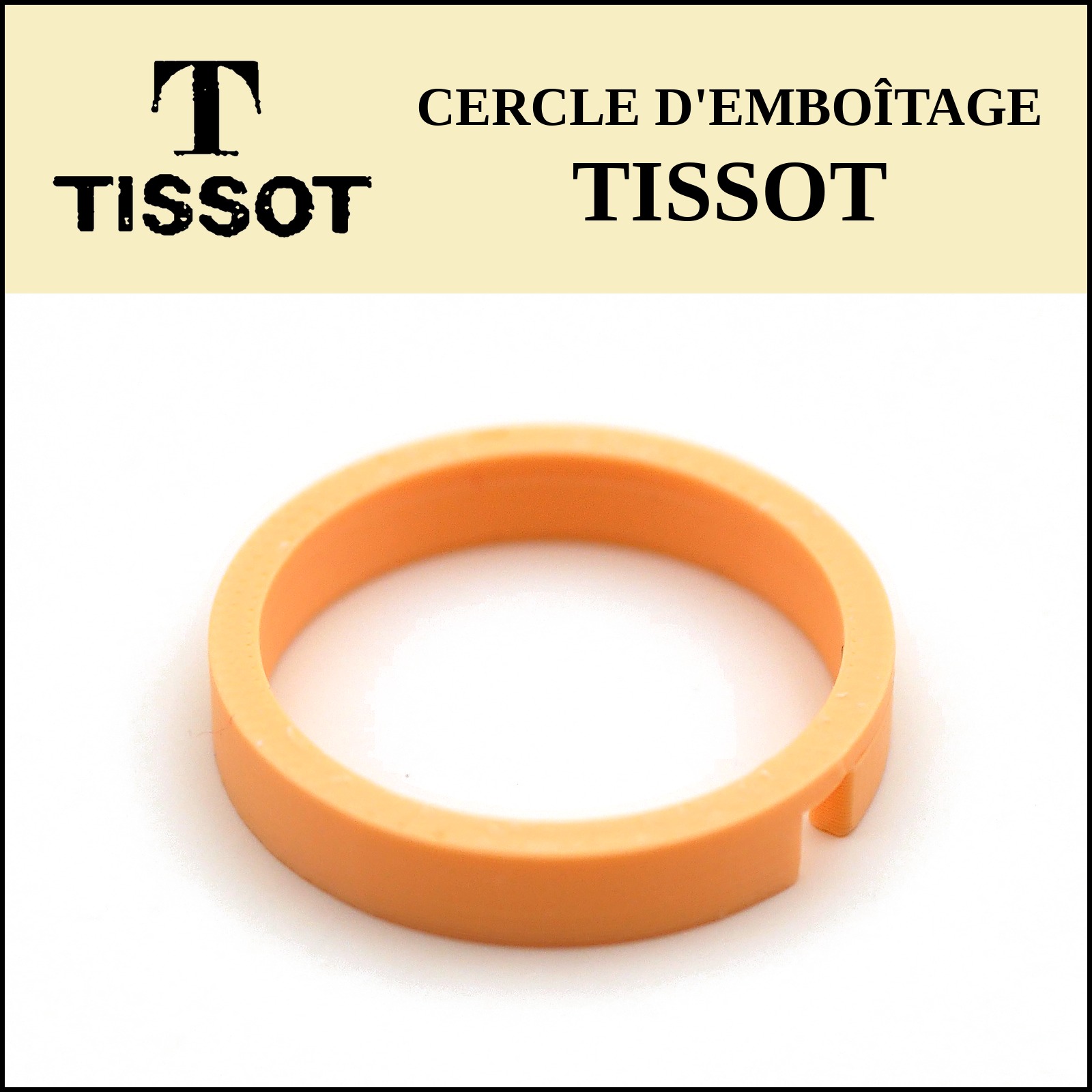 Cercle d'emboîtage sur mesure TISSOT, impression 3D