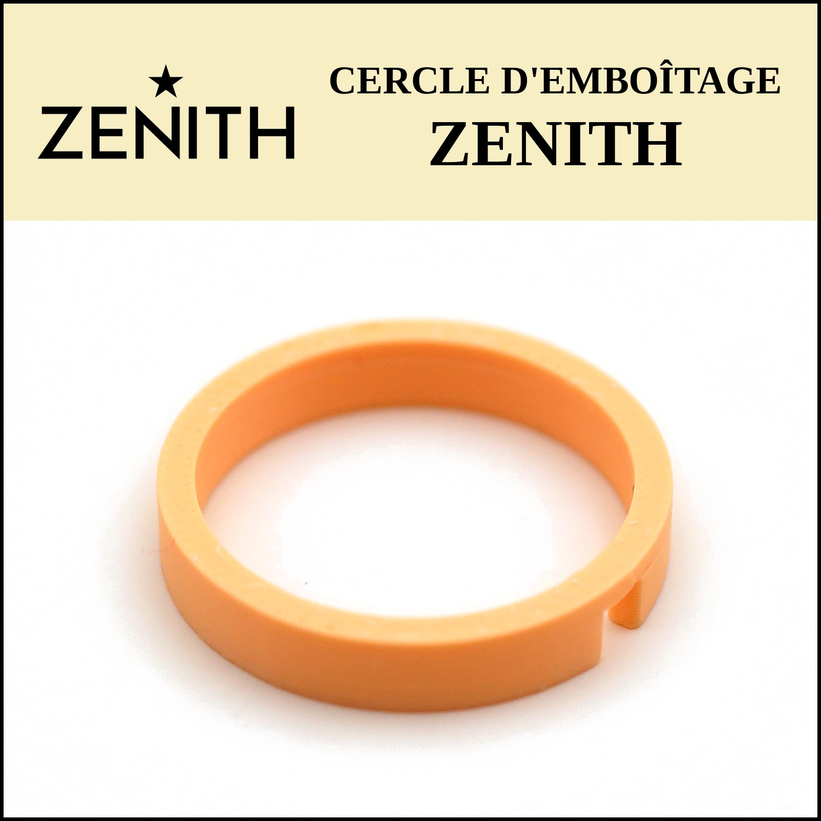 Cercle d'emboîtage sur mesure ZENITH, impression 3D