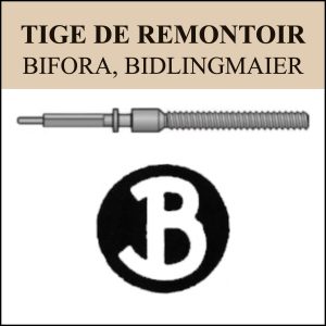 N°401 Tige de remontoir Bifora, Bidlingmaier - Menu déroulant [NOS] Winding Stem