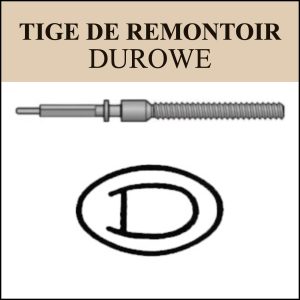 N°401 Tige de remontoir Durowe - Menu déroulant [NOS] Winding Stem