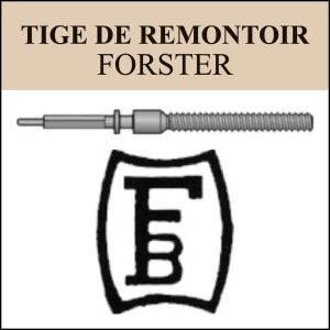N°401 Tige de remontoir Forster - Menu déroulant [NOS] Winding Stem