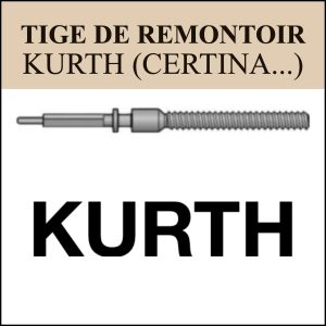 N°401 Tige de remontoir Kurth (Certina...) - Menu déroulant [NOS] Winding Stem