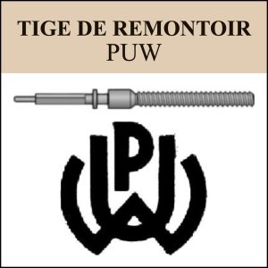 N°401 Tige de remontoir PUW - Menu déroulant [NOS] Winding Stem