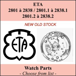 Pièce de montre ETA 2801 - Liste déroulante [NOS] Watch part