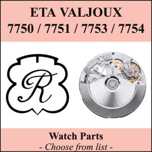 Pièce de montre Valjoux ETA 7750 7751 7753 7754 - Liste déroulante [NOS]
