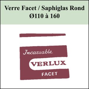 Verre de montre Facet / Saphiglas Rond Ø110 à 160 [NOS]