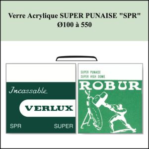 Verre de montre Acrylique SUPER PUNAISE "SPR" Ø100 à 550 [NOS]