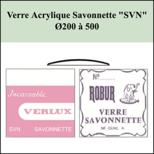 Verre de montre Acrylique Savonnette "SVN" Ø200 à 500 [NOS]