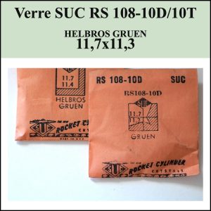 Verre montre SUC RS 108-10D/10T - HELBROS GRUEN - 11,7x11,3 [NOS] (Crystal)