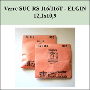 Verre montre SUC RS 116/116T - ELGIN- 12,1x10,9 [NOS] (Crystal)