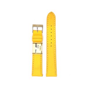 Bracelet de Montre en PVC étanche Jaune - 18 mm - ZRC