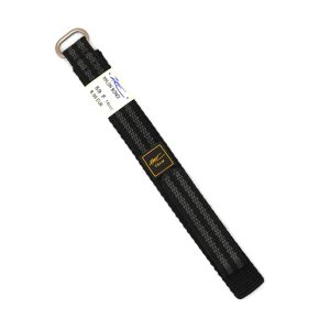 Bracelet de Montre Bondi en Nylon étanche Noir et Gris - 14 mm - ZRC