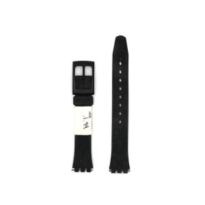 Bracelet de Montre Swatch en Silicone étanche Noir - 12 mm - ZRC