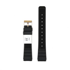 Bracelet de Montre en Silicone étanche Noir - 18 mm - ZRC